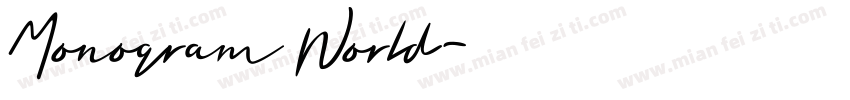 Monogram World字体转换